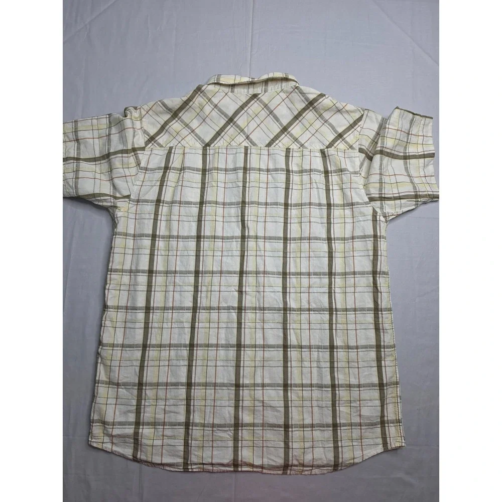 The North Face Shirt Men's XL Multicolor Plaid Cotton Button-Up Everyday Wear